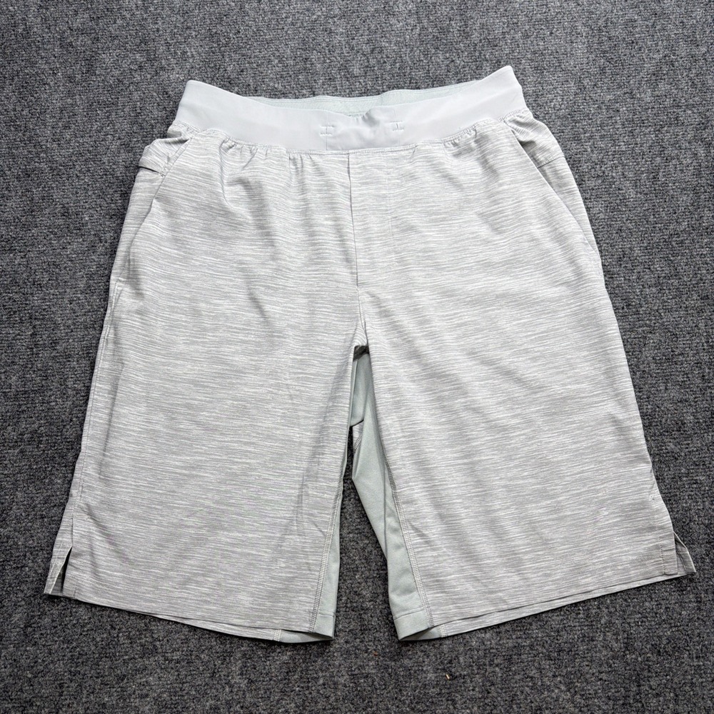 Lululemon Mens T.H.E. Shorts Heather Gray 11" Linerless Drawstring Men's Medium